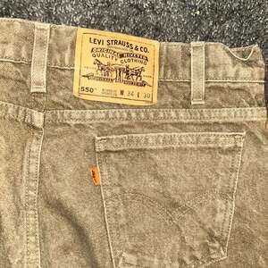 Vintage Levi's 550 Orange Tab Relaxed Fit Tapered Leg Jeans Made in USA 34x30